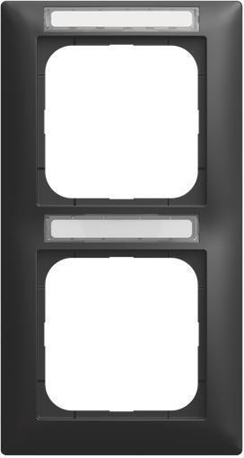 BUSCH JAEGER BJ 1722 NS-915 Abdeckrahmen mit Sichtfenster senkrecht 2-fach (2CKA001754A4939)