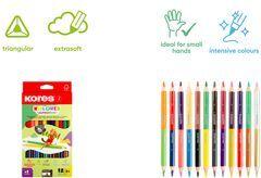 Kores KOLORES DUO JUMBO Buntstifte farbsortiert 12 St. (93252)