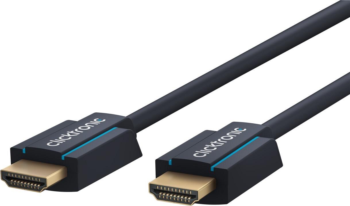 ClickTronic Casual Series HDMI-Kabel 3 m High Speed mit Ethernet Blau