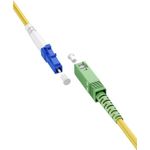 Goobay 59651 Glasfaserkabel 5 m SC/APC LC/UPC FTTH OS2 Gelb (59651)