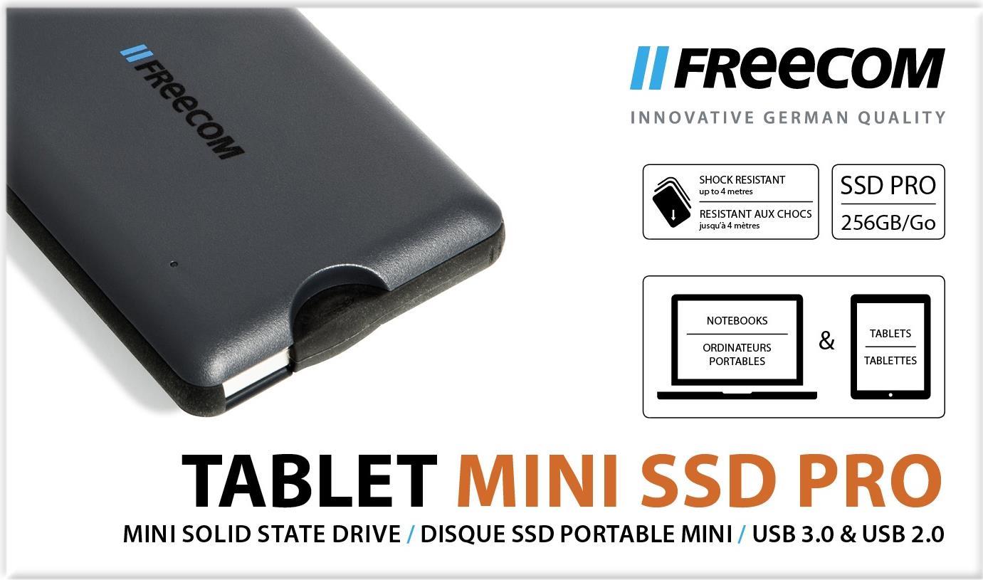 Freecom Tablet Mini SSD Pro 256 GB Anthrazit - Schwarz (56347)