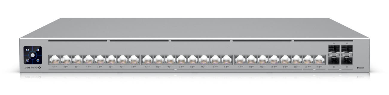 Ubiquiti UniFi Pro HD 24 PoE Managed Switch L3 24-Port PoE++ Grau