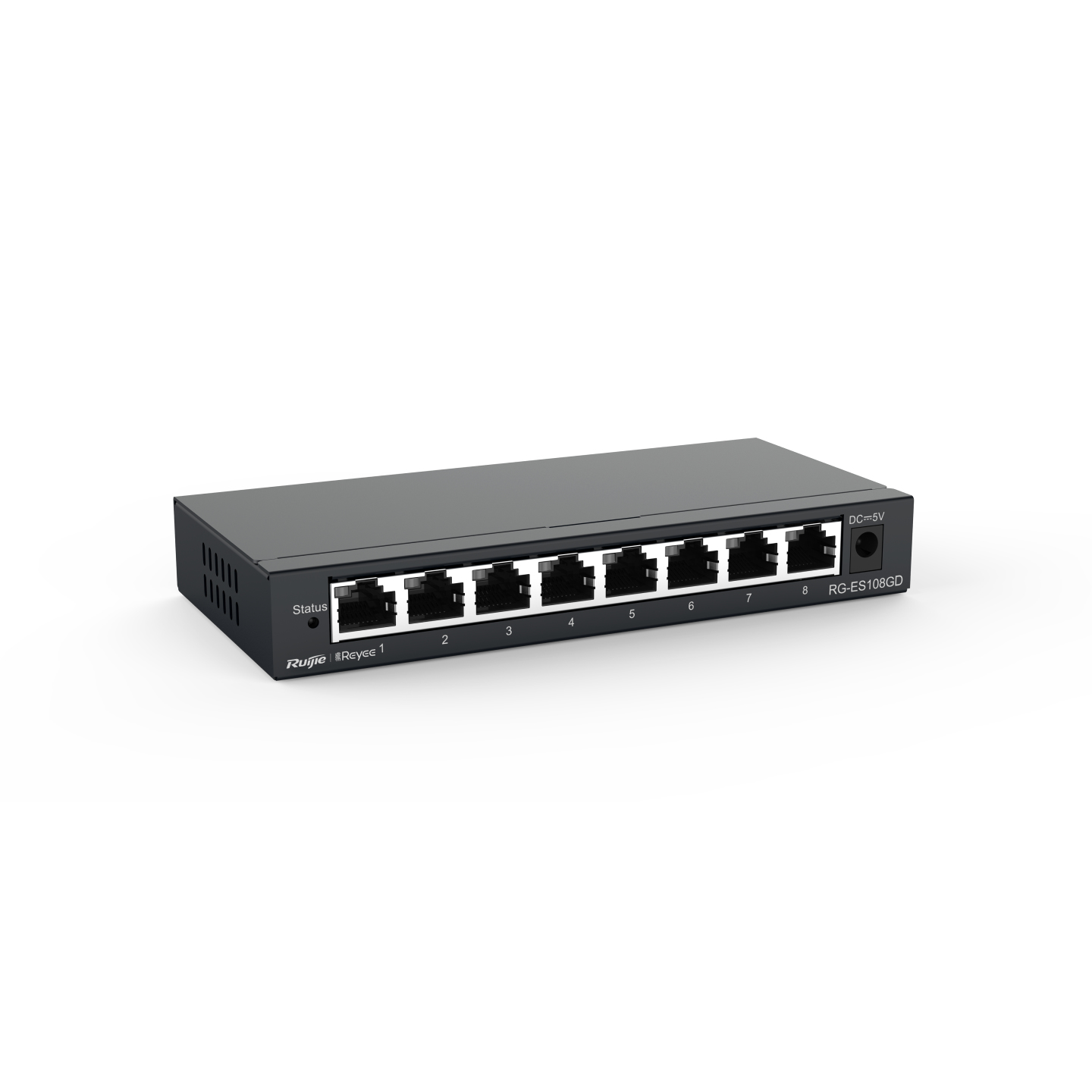 Reyee RG-ES108GD 8-Port Unmanaged Gigabit Switch Schwarz