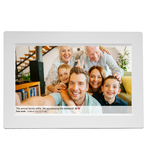 Denver PFF-1015W Digitaler Bilderrahmen Weiß 25,6 cm (10.1" ) Touchscreen WLAN (119101040280)
