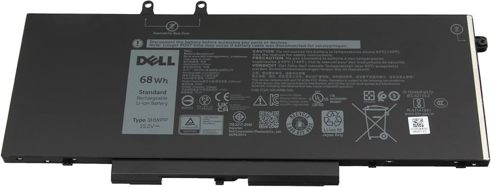 Dell Notebook-Akku 451-BCJZ 68 Wh 15,2 V 4-Zellen Lithium-Ion für Latitude & Precision