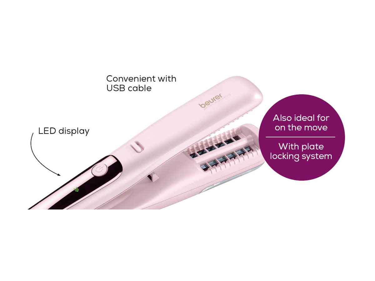 Beurer StylePro HT 22 Spliss-Trimmer Schnurlos Rosa