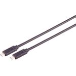S/CONN maximum connectivity USB-C Verbindungskabel, USB Kabel Typ-C Stecker auf Typ C Stecker, 4.0 Gen 3x2, 240W, 1,5m (13-63155)