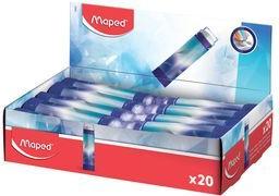 Maped Kunststoff-Radierer ARCTIC, 20er Display im Lippenstiftformat, Radierer über Drehsystem heraus - 20 Stück (152027)