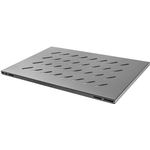 Lanberg fixed shelf 48,30cm (19"), 1U/465x715mm, max load capacity up to 15kg black (AK-1009-B)