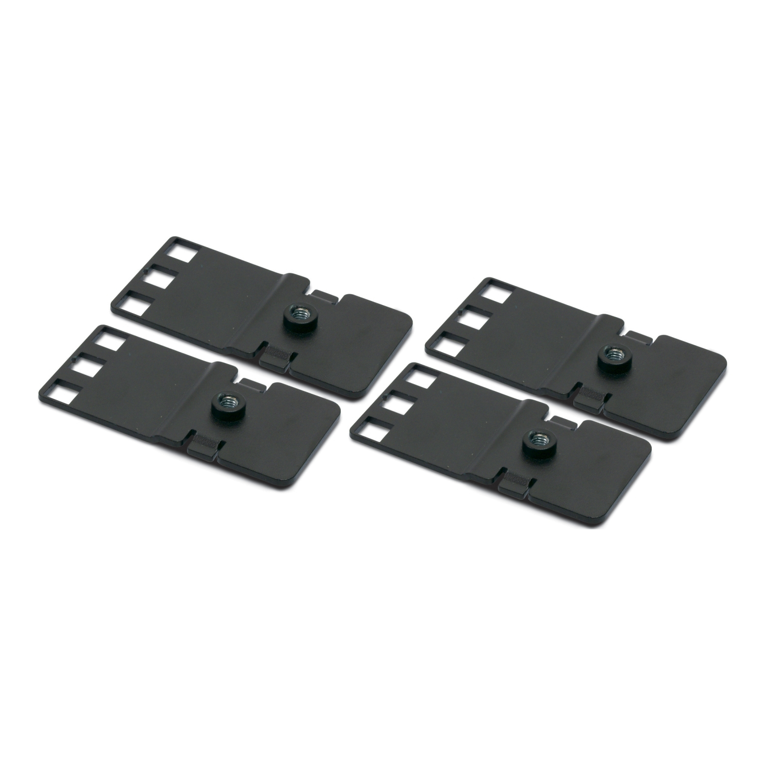 APC AR8150BLK Rack-Halterung 1U 19"/23" (Packung mit 4) Schwarz