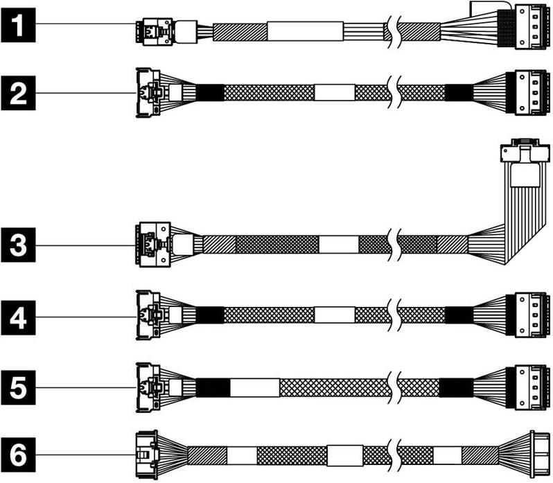 LENOVO THINKSYSTEM SR650 V3 X4 M.2 SAT A/NVME NON-RAID CABLE KIT (4X97A82924)