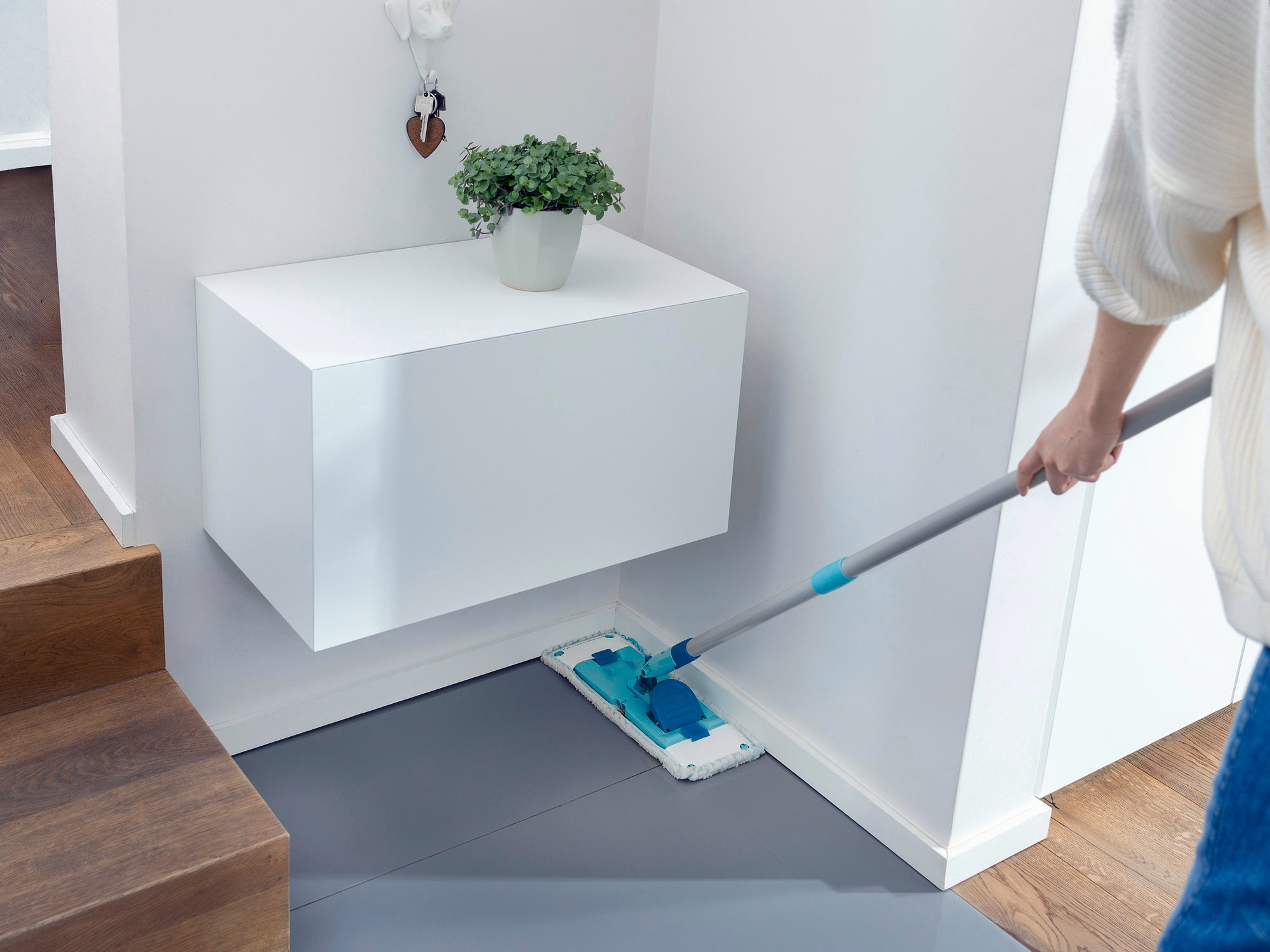 Leifheit Power Clean 55510 Wischmopp- und Eimerset Grün