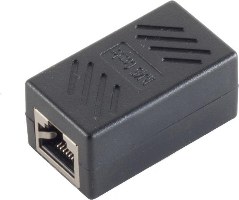 S/CONN maximum connectivity Adapter Modular Patch Verbinder-cat. 6A Kabelverbinder Doppelbuchse RJ45 Vollgeschirmt (08-01041)