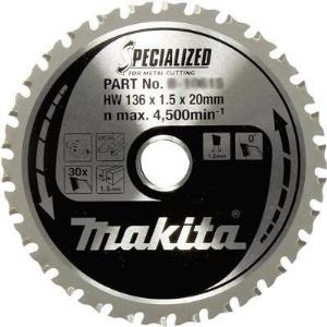 Makita SPECIALIZED B-33526 Hartmetall Kreissägeblatt 136 x 20 x 1.2 mm Zähneanzahl: 30 1 St.