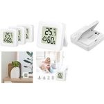 LogiLink Thermo-Hygrometer-Set, weiß, 3er Set gesunde Luftqualität in Innenräumen aufrechterhalten, - 1 Stück (SC0119)
