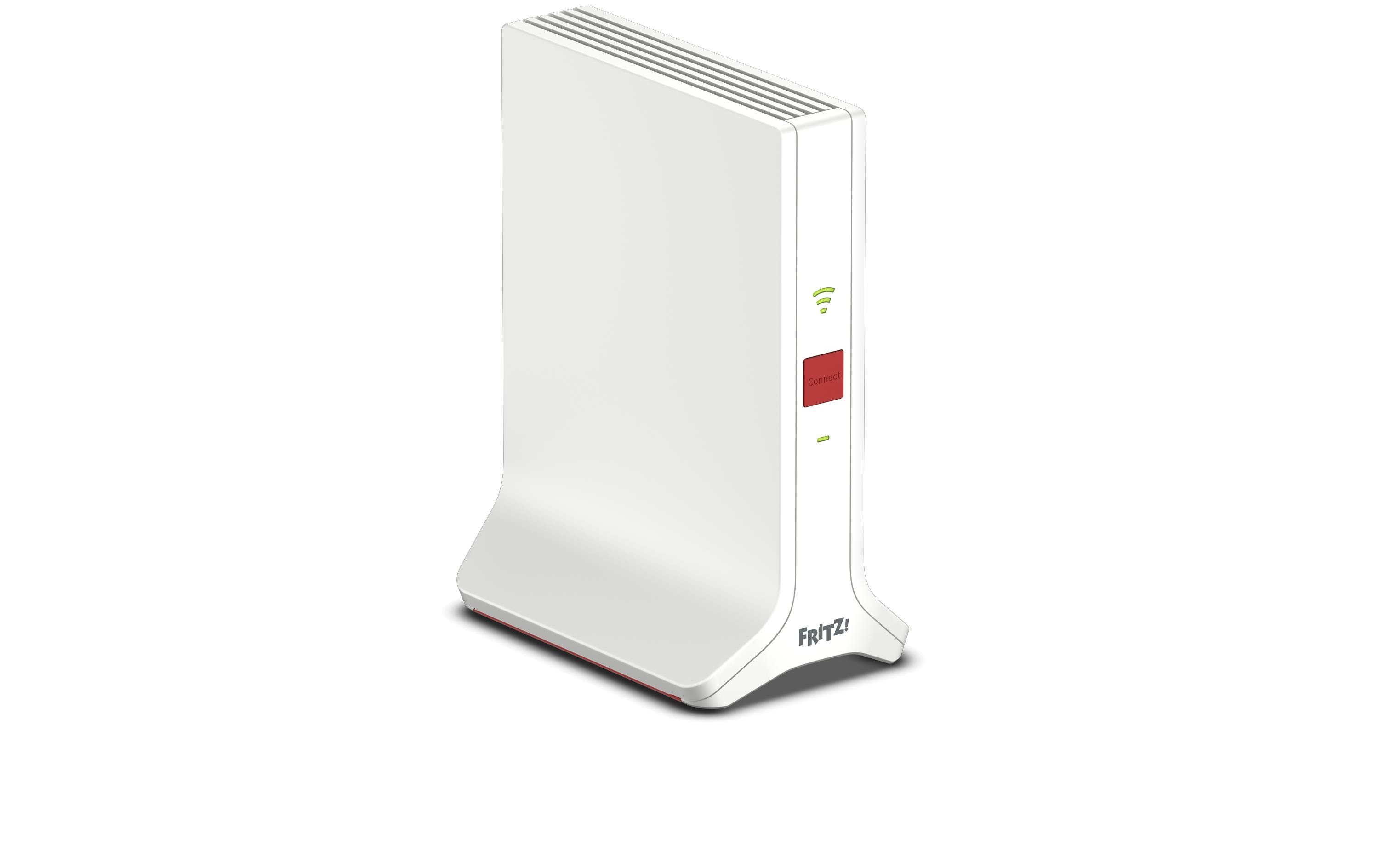 FRITZ! Repeater 3000 AX Tri-Band WLAN-Repeater Wi-Fi 6 Weiß/Rot