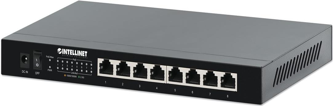 Intellinet 561938 8-Port 2.5G Ethernet PoE+ Switch Schwarz