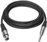 VivoLink PROAUDXLRJACK5 5m XLR 6.35mm Schwarz Audio-Kabel (PROAUDXLRJACK5)