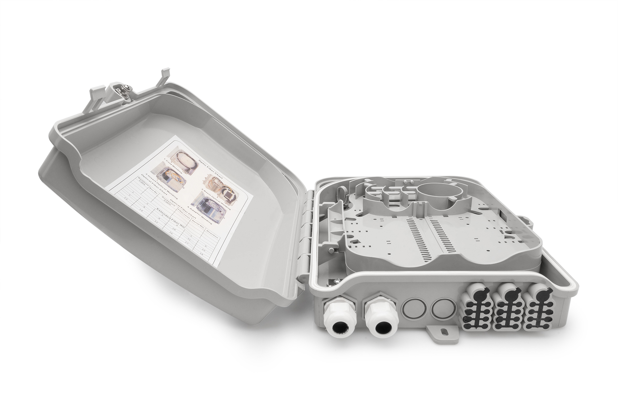 Digitus DIGITUS DN-968911 Glasfaser-Verteilerbox 24 Ports Grau