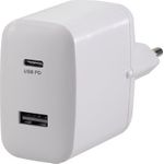 VOLTCRAFT UC-2ACX001 VC-11501480 USB-Ladegerät Steckdose Ausgangsstrom (max.) 3000 mA 2 x USB, USB-C™ Buchse USB Power Delivery (USB-PD) (VC-11501480)