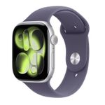 Apple Watch Series 11 GPS 46 mm Silber Aluminium Purple Fog Sport Band M/L