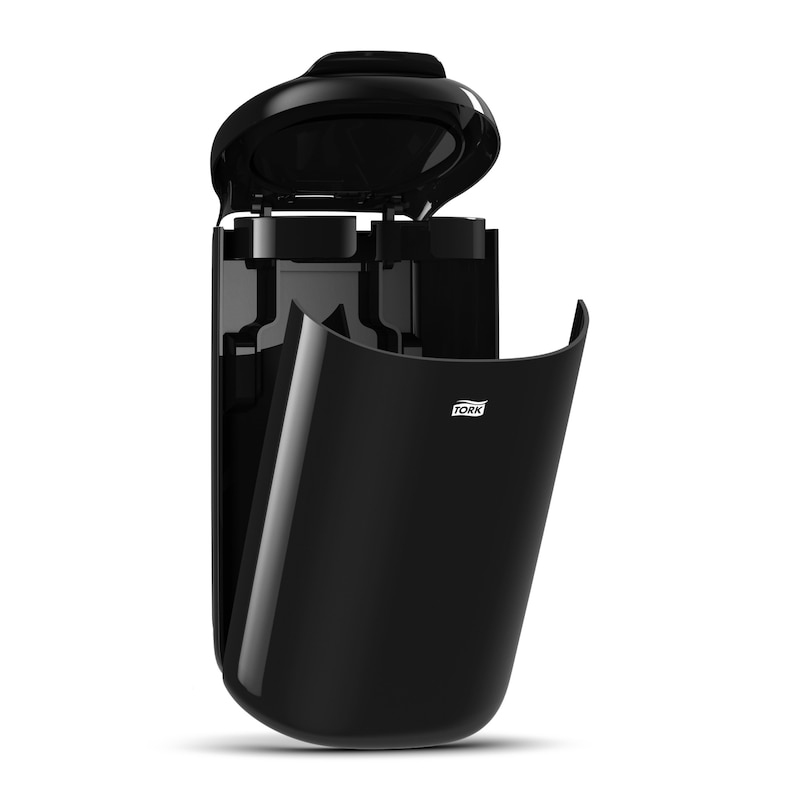 Tork Elevation Mini Bin Mülleimer 5 L Klappdeckel Kunststoff Schwarz
