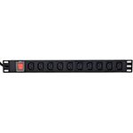 Gembird EG-PDU-10C132C19 Rack-Netzteil (PDU) mit C19-Stecker 1HE (3m) (EG-PDU-10C132C19)