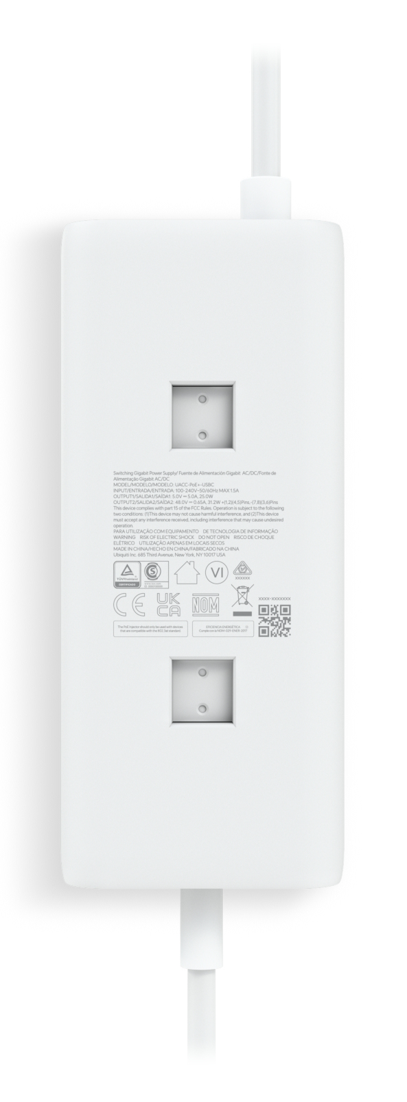 Ubiquiti UniFi UACC-PoE+-USBC Power Injector 30W Weiß