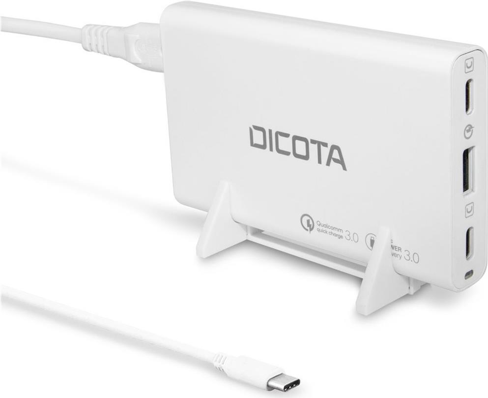 Dicota Desktop 3-Port Charger 65W white - PC-/Server Netzteil (D32056)