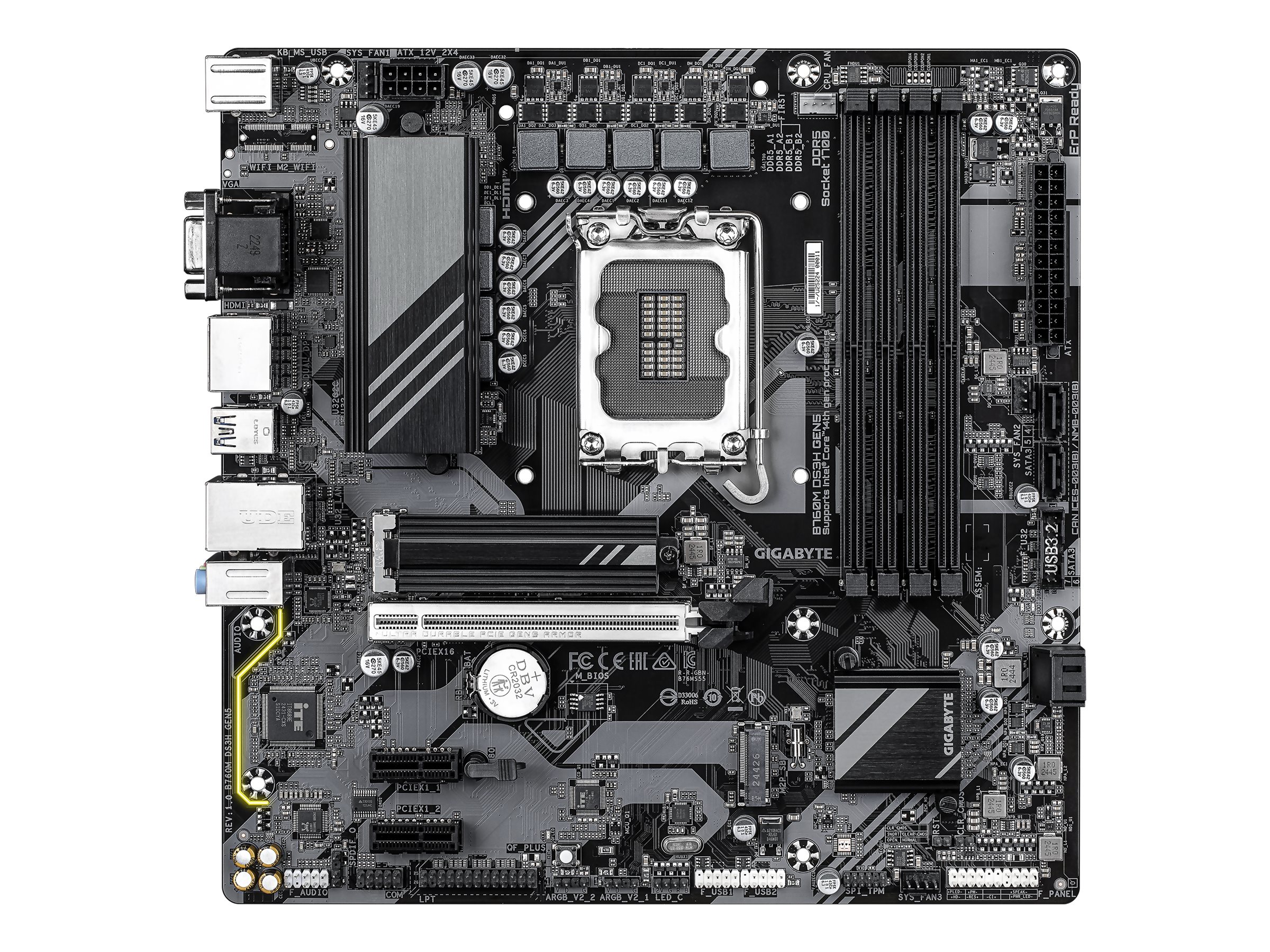 Gigabyte B760M DS3H GEN5 Mainboard micro ATX LGA 1700 Intel B760