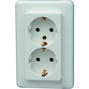 Kopp Einsatz Schutzkontakt-Steckdose Europa Arktis-Weiß, Matt 912613066 (912613066)