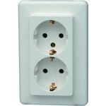 Kopp Einsatz Schutzkontakt-Steckdose Europa Arktis-Weiß, Matt 912613066 (912613066)