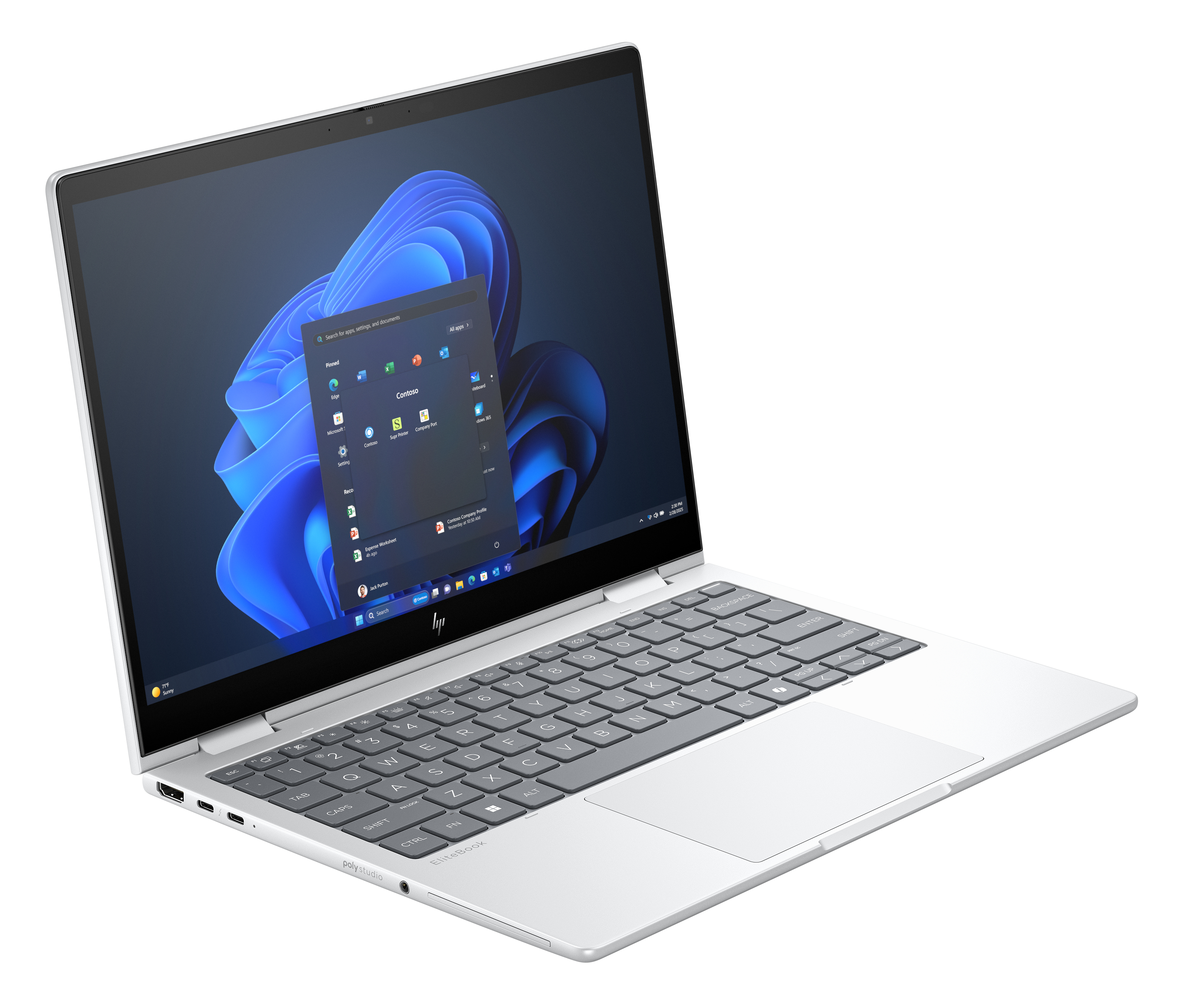 HP EliteBook 8 Flip G1i 13" Core Ultra 7 255U 32 GB RAM 1 TB SSD Silber