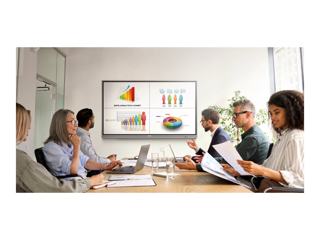 Vivitek NovoTouch BK750i Interaktives Whiteboard 75" 4K UHD Grau