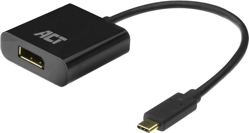 ACT AC7320 Videokabel-Adapter 0,15 m USB Typ-C DisplayPort Schwarz (AC7320)