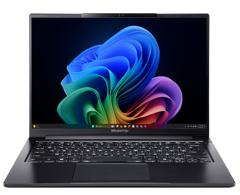 bluechip TRAVELline U14W17 14" Intel Core Ultra 5 16 GB RAM 500 GB SSD Schwarz