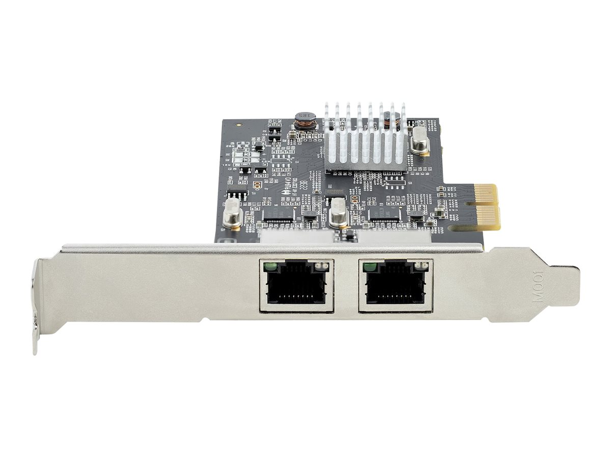 Startech PR22GI-NETWORK-CARD 2-Port 2.5 Gbit PCIe Netzwerkkarte Schwarz