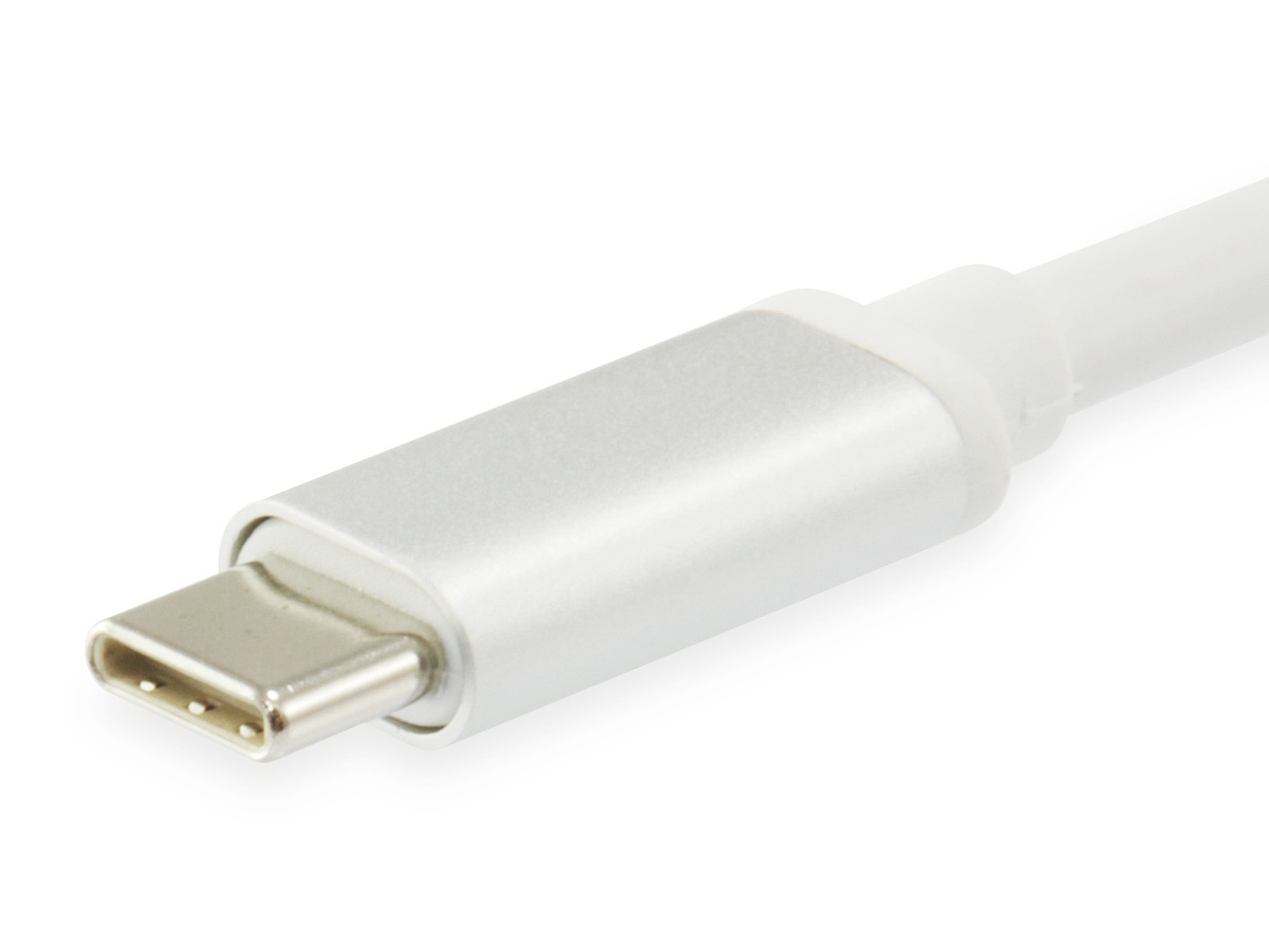 LevelOne USB-0402 Gigabit USB-C Netzwerkadapter 1000 Mbit/s Ethernet Silber, Weiß
