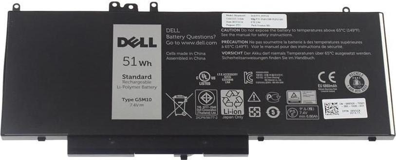 Dell Battery 51WHR 4 Cell Lithium-Ion Version 2 (451-BBJS)