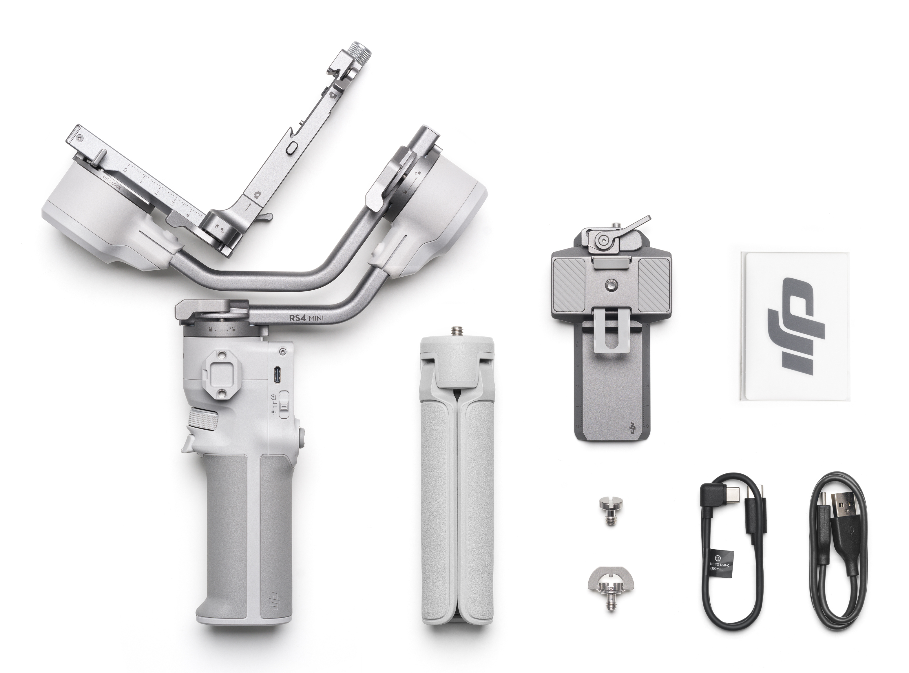 DJI RS 4 Mini Handkamerastabilisator faltbar bis 2 kg Payload Weiß