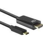 ACT AC7315 Videokabel-Adapter 2 m USB Typ-C HDMI Typ A (Standard) Schwarz (AC7315)
