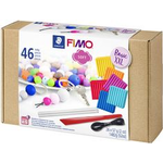 FIMO SOFT Modelliermasse-Set "Basic XXL", 46-teilig ofenhärtend in 30 Minuten bei 110 Grad, weich & soft, - 1 Stück (8023 15)