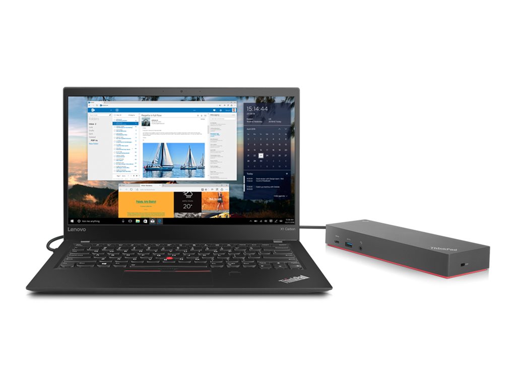 Lenovo ThinkPad Hybrid USB-C with USB-A Dock Dockingstation Schwarz