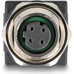 Delock M12 Adapter D-kodiert 4 Pin Buchse zu RJ45 Buchse gerade (60060)