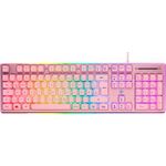 Deltaco GAM-021-RGB-P-DE Tastatur USB QWERTZ Deutsch Pink (GAM-021-RGB-P-DE)