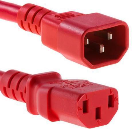 MicroConnect Spannungsversorgungs-Verlängerungskabel (PE040630RED)