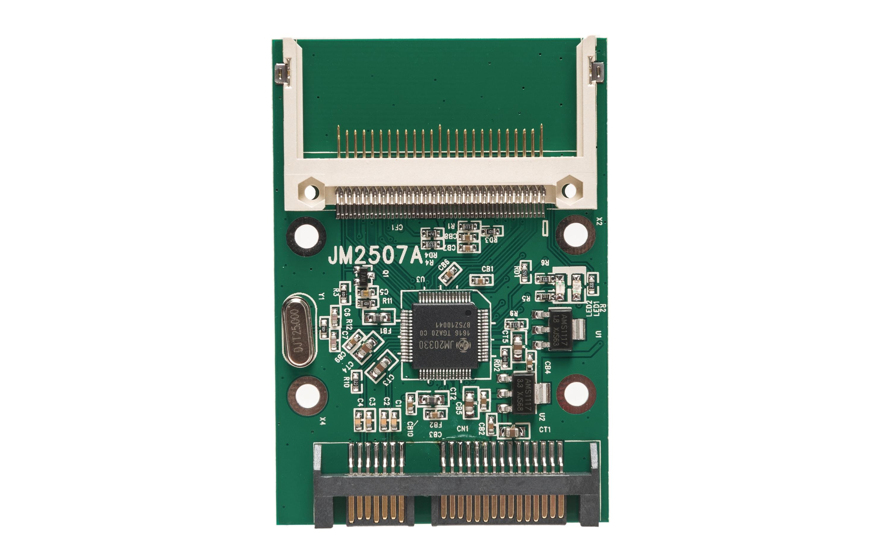 Delock 91660 SATA Card Reader Compact Flash (CF I, CF II, Microdrive) für 2.5" Schacht Rot