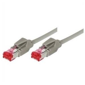 Crossoverkabel S/FTP, PiMF, Cat 6, grau, 7,5 m halogenfrei, mit Draka-Kabel und Hirosesteckern TM21 (bisherige Bezeichnung S/STP) (71707)
