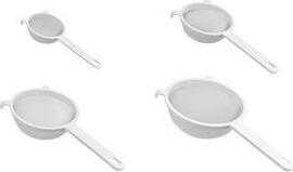 metaltex Kunststoff-Sieb, mittelfein, Durchmesser: 140 mm Farbe: weiß, Material: PP Griff mit PS Gewebe - 1 Stück (111614080)