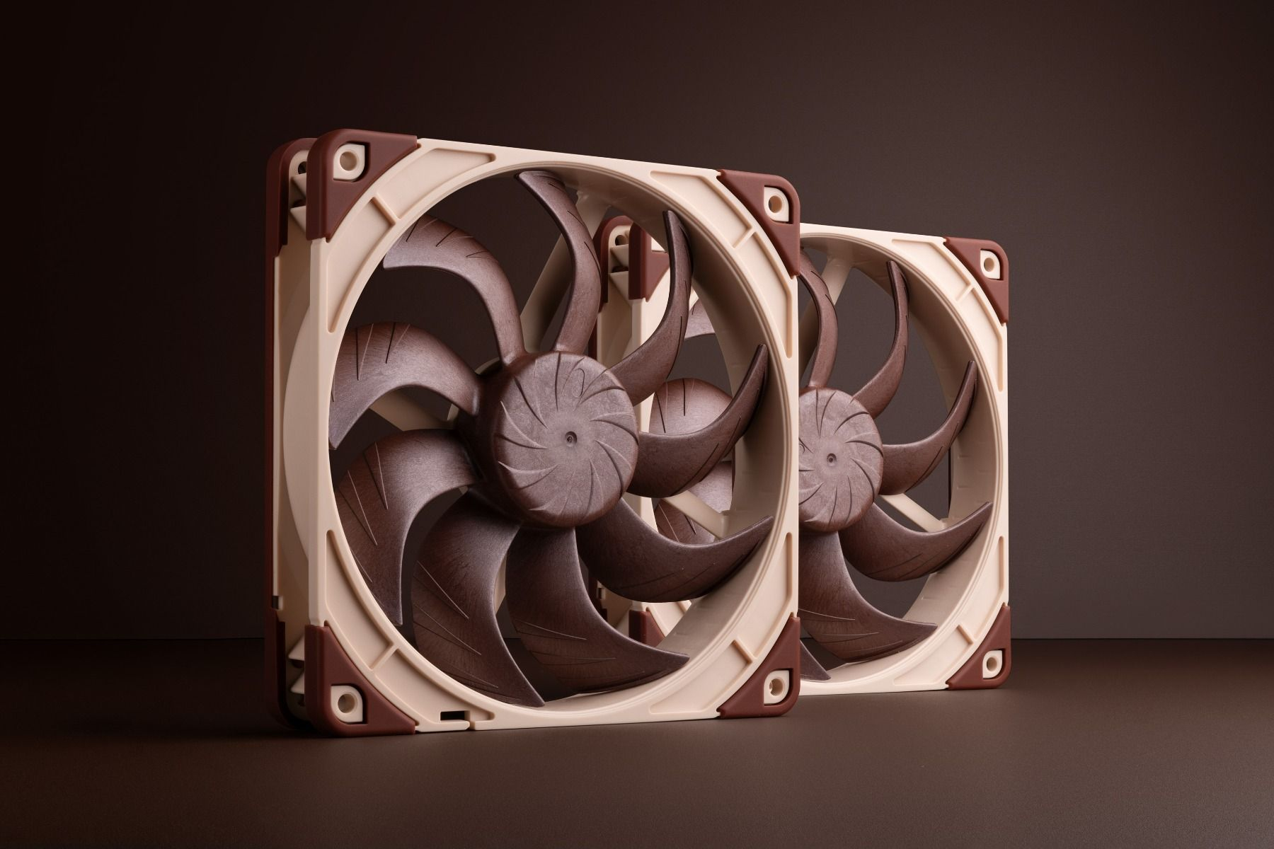 Noctua NF-A14x25 G2 PWM SX2-PP Gehäuselüfter 140 mm Set mit 2 Lüftern 1500 RPM Beige